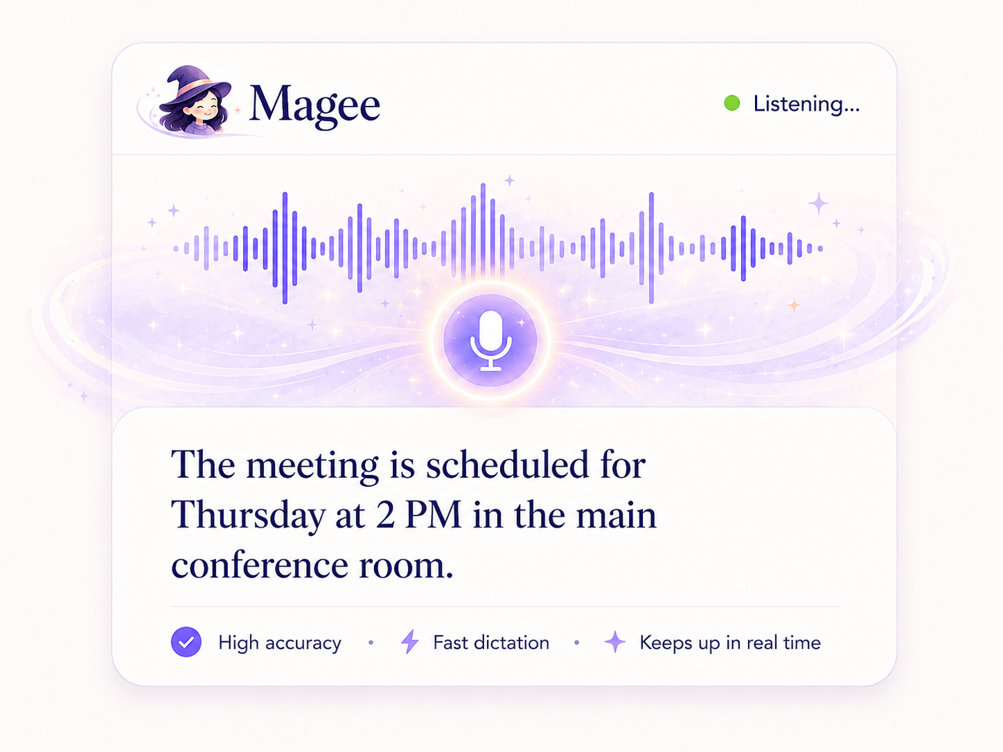 Magee accurate transcription demo